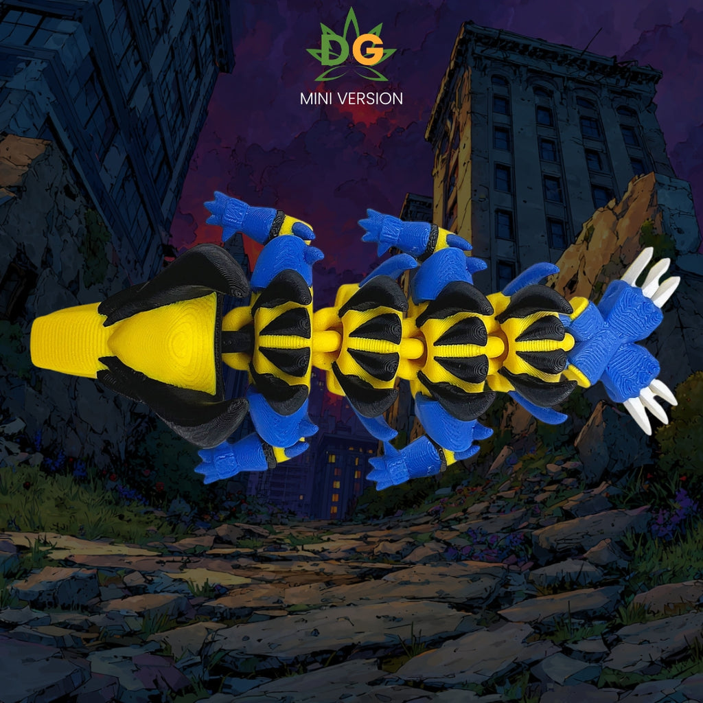 Articulated Flexi Golden Spiked Mutant Dragon