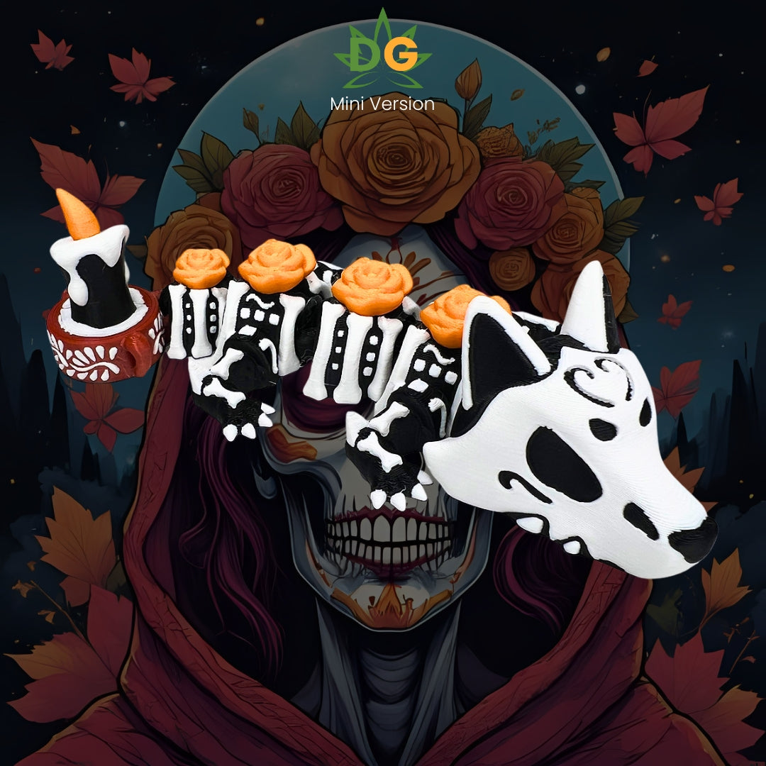 Articulated Calavera Dragon, Day of the Dead (Dia De Los Muertos) Flexi