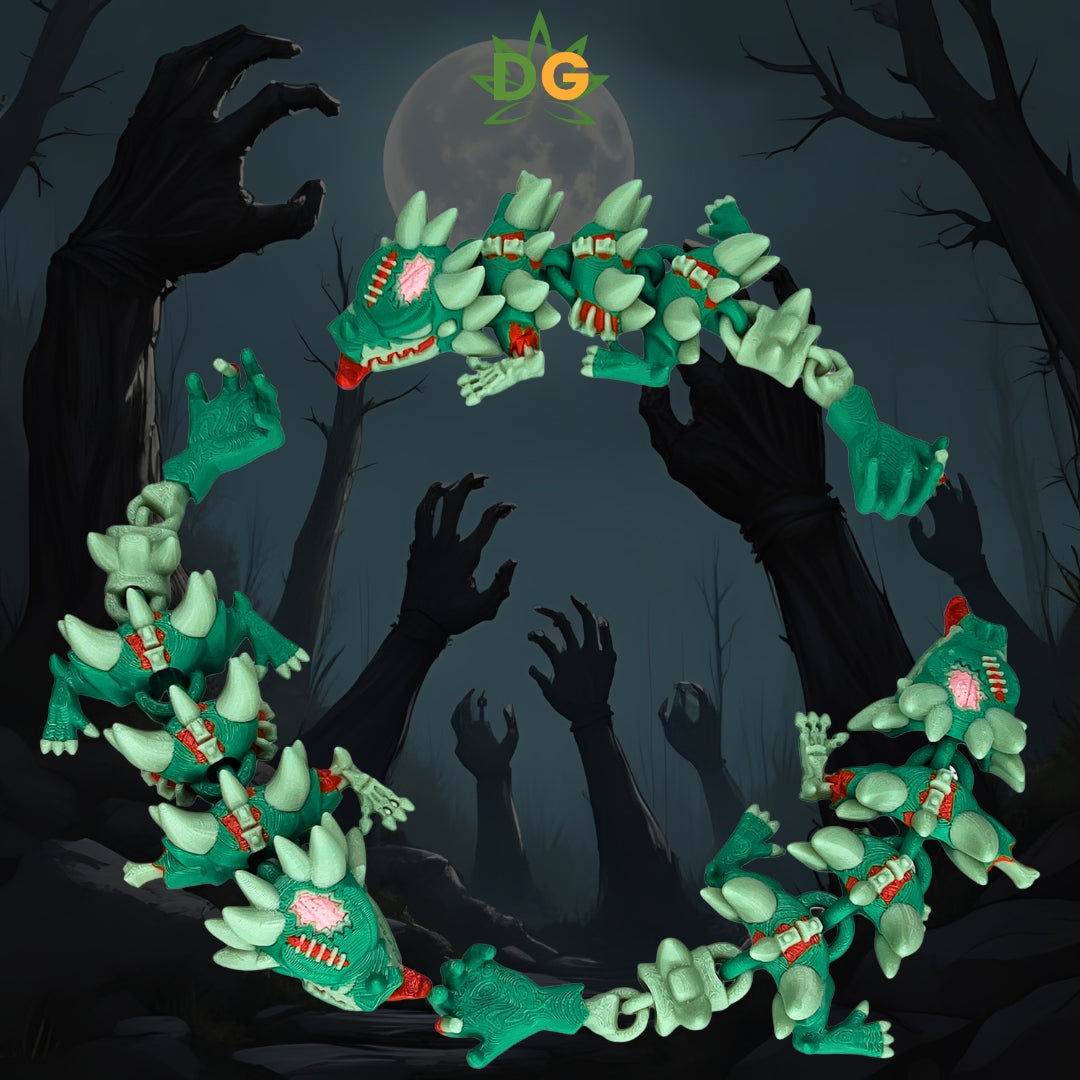 Flexi Zombie Dragon: Gothic Halloween Decor