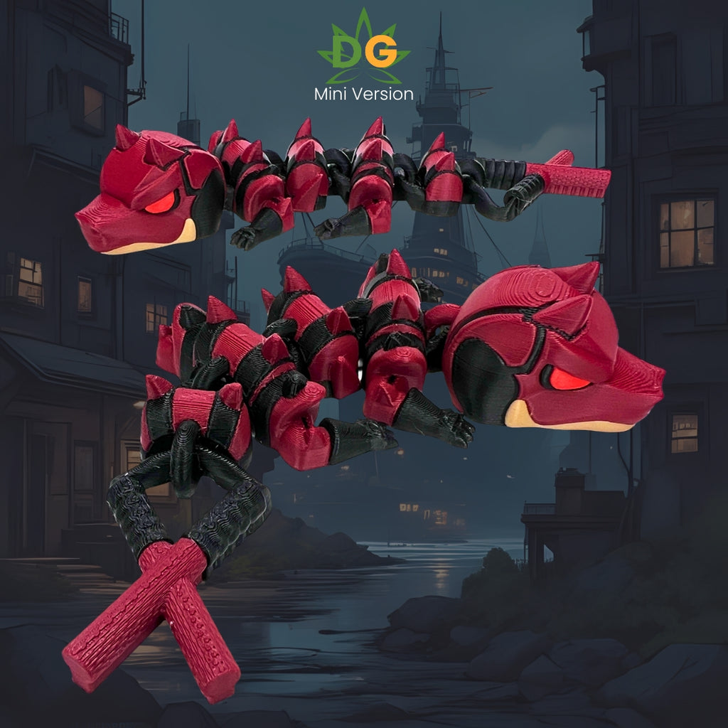 Articulated Gothic Devil Dragon Flexi