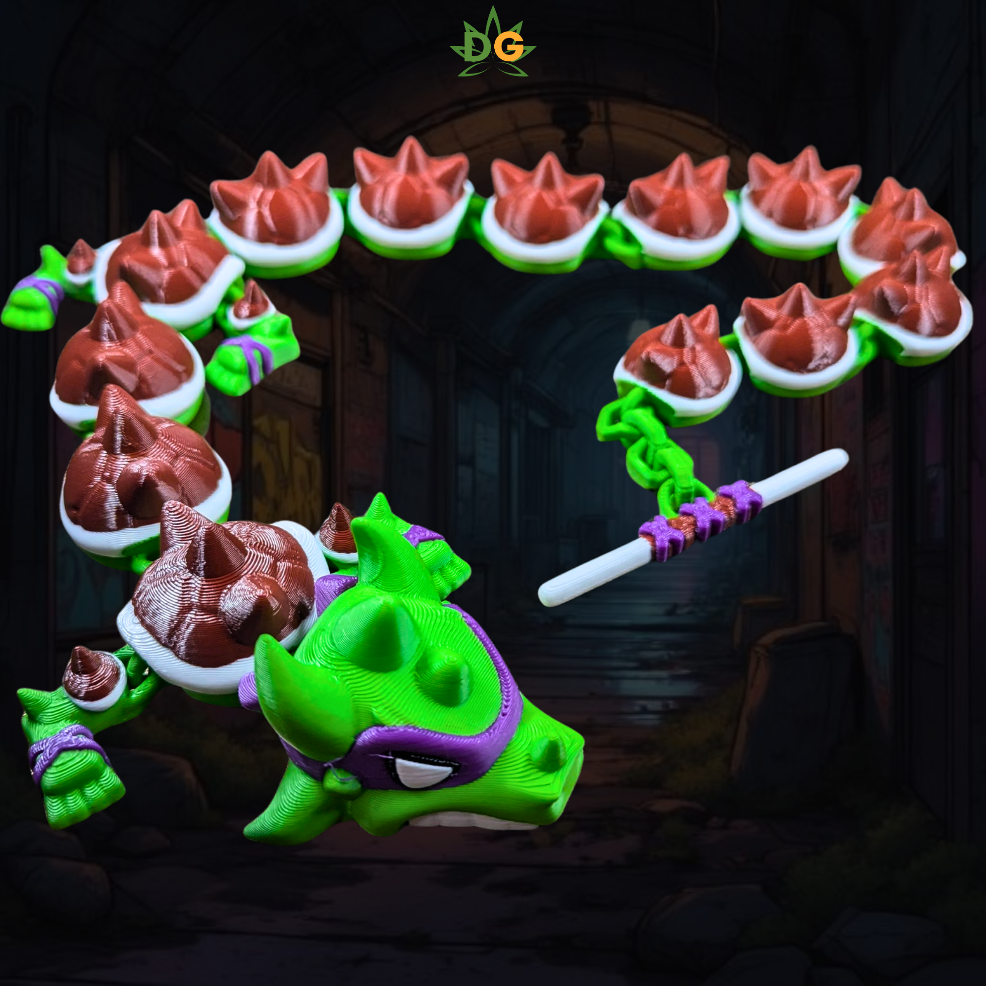 Ninja Dragon Turtle | 3D Printed Retro Gamer Collectible