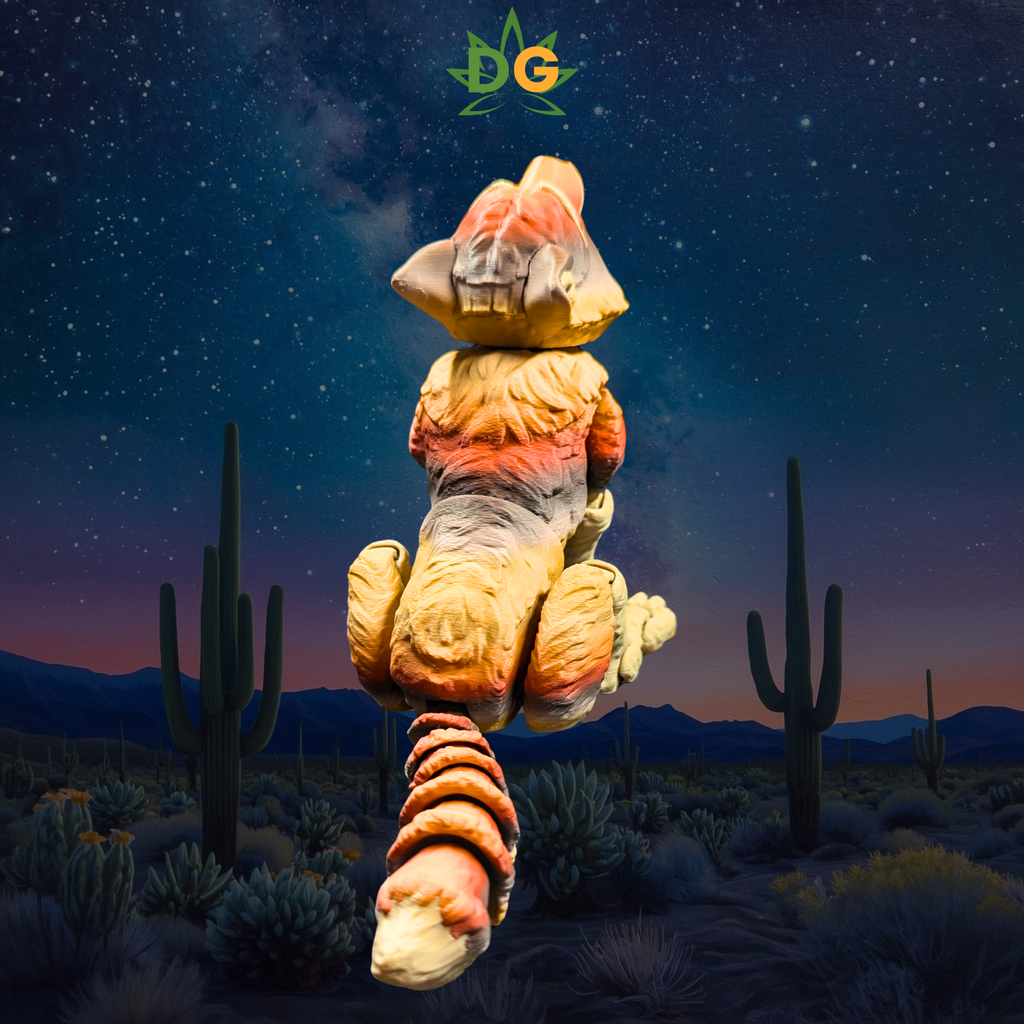 Color Shift Wolf Figurine - Articulated Animal Desk Pet 3D Printed