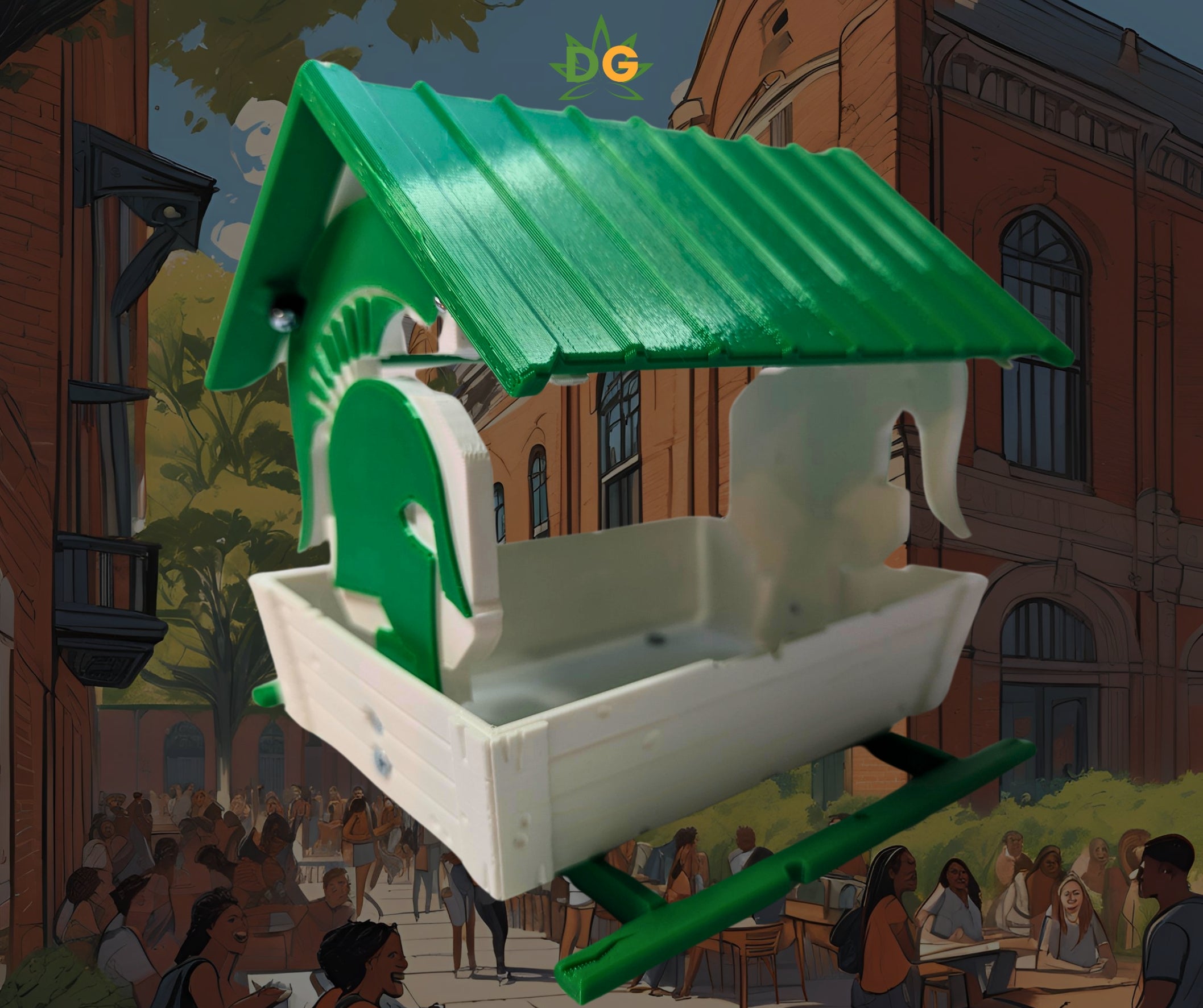 Michigan Sports Themed Countryside Bird Feeder | Outdoor Wildlife Accessory