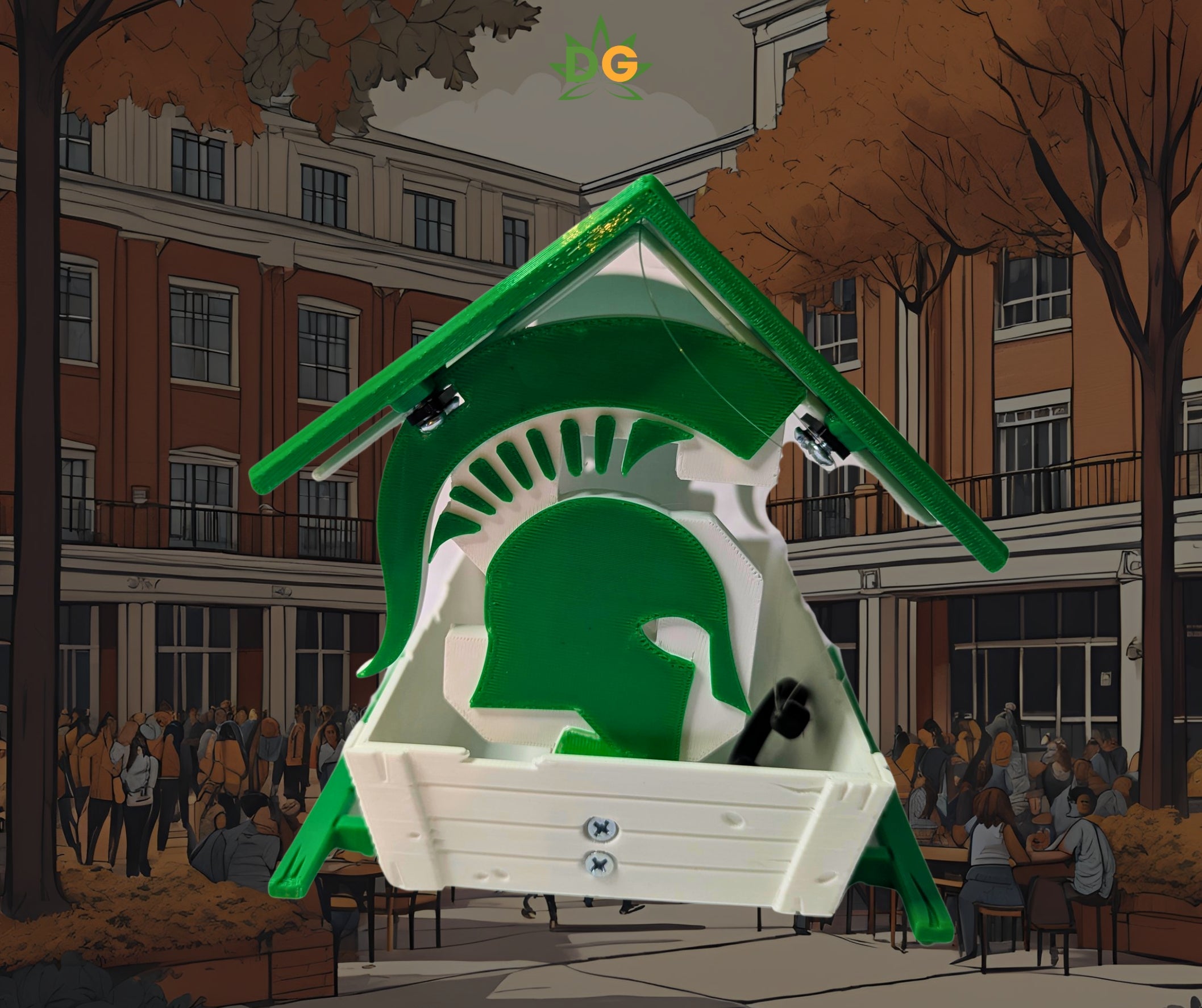 Michigan Sports Themed Countryside Bird Feeder | Outdoor Wildlife Accessory