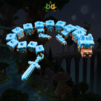 Articulated Earth Dragon Flexi - 3D Printed Pixelated Dragon Figure