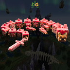 Articulated Earth Dragon Flexi - 3D Printed Pixelated Dragon Figure