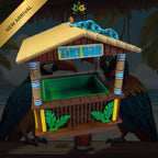 Tropical Oasis Bird Feeder - Miniature Tiki Bar for Your Garden