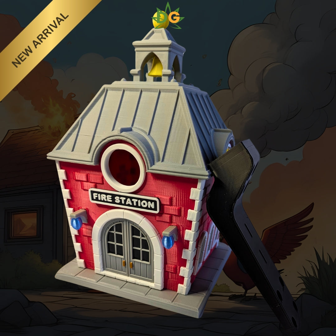 Decorative Firehouse Bird Shelter for Garden & Outdoor