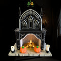 Miniature Gothic Tealight Fireplace Decor