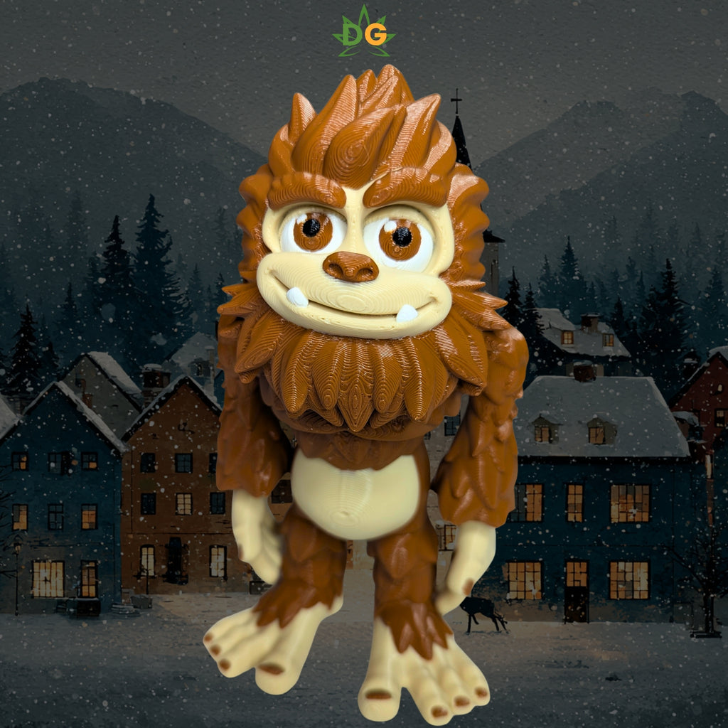 Articulated Friendly Sasquatch & Snow Yeti - 3D Printed Flexi