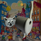 Surprised Cat Bird House: Funny & Cute Decor & Bird Home