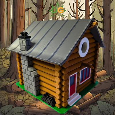Modern Up north Cottage Birdhouse: Cottage Style, Strong & Weatherproof, Easy Mounting Home Décor for Birds, Garden Art, Outdoor Ornament