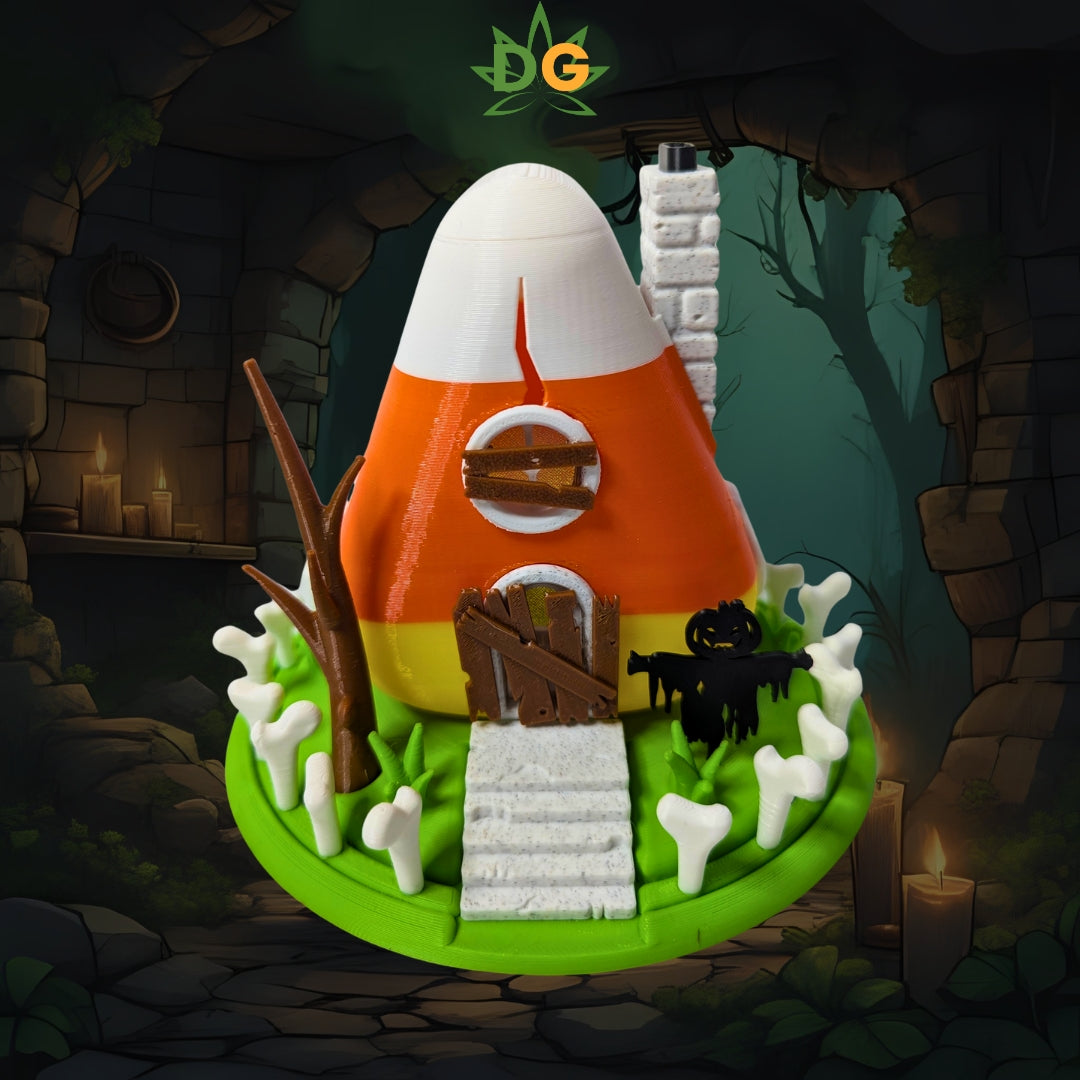 Spooky Candy Corn Cottage Tea Light Decor | Halloween Vibes | Cute gift | Fall Autumn