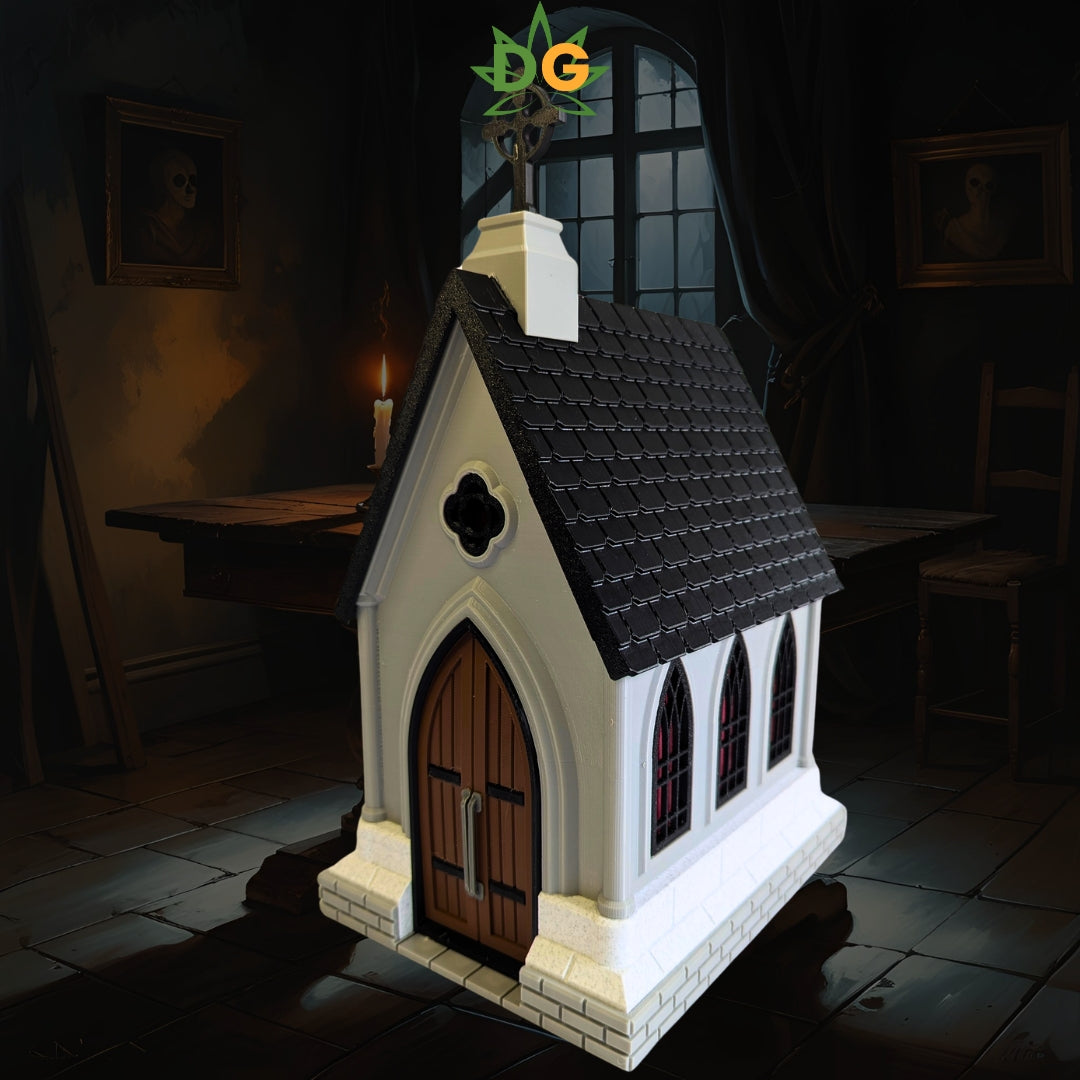 Multi-Purpose Gothic Chapel | Candy Jar | Spooky Decor