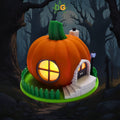 Halloween Pumpkin Fairy Tea Light House | Spooky Vibes | Cute & detailed | Seasonal Decor