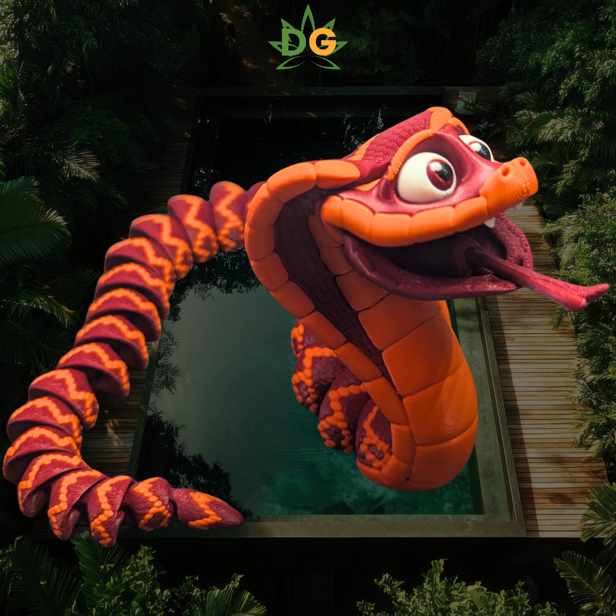 Cute Cuddly King Cobra Flexi | For Snake Enthusiast