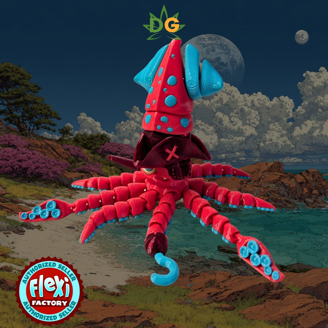 Flexi Factory Pirate & Spotted Squid