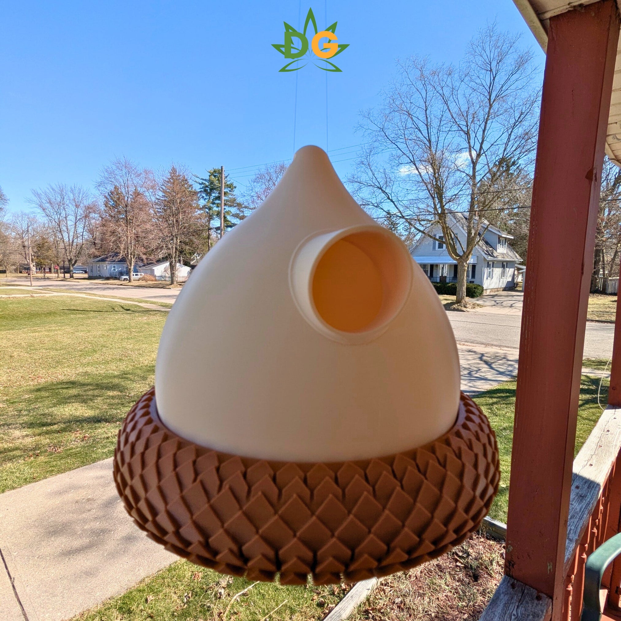 Giant Acorn Bird House: Unique Garden Decor & Bird Sanctuary for Outdoor Birds, Home and Garden Accent