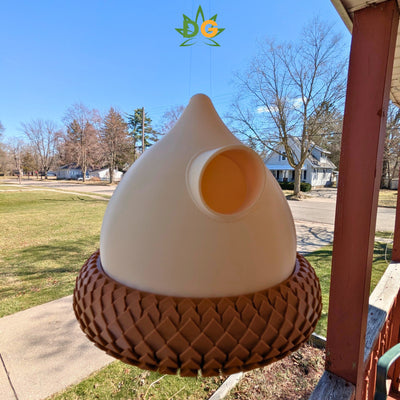 Giant Acorn Bird House: Unique Garden Decor & Bird Sanctuary for Outdoor Birds, Home and Garden Accent