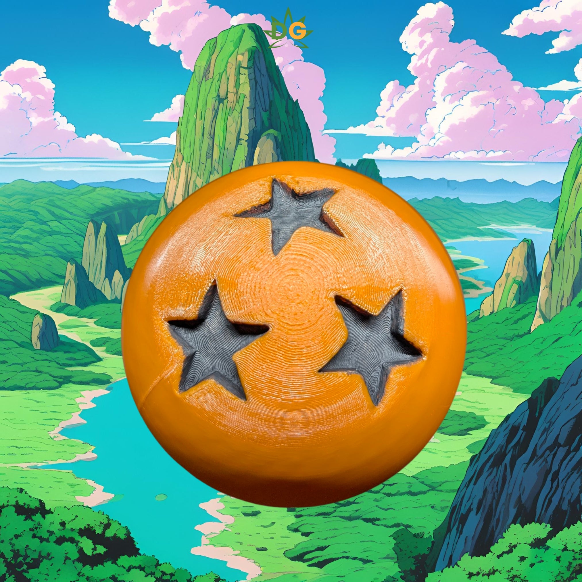 Saiyan Spirit Ride Essential: Dragon Ball PETG UV-Protected Hitch Plug