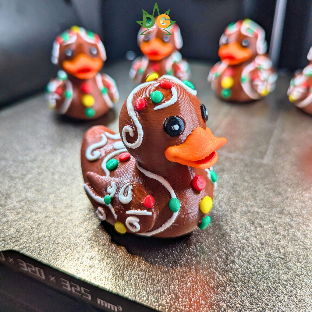 Colorful Gingerbread Duck Companion | Christmas Jeep Accessory