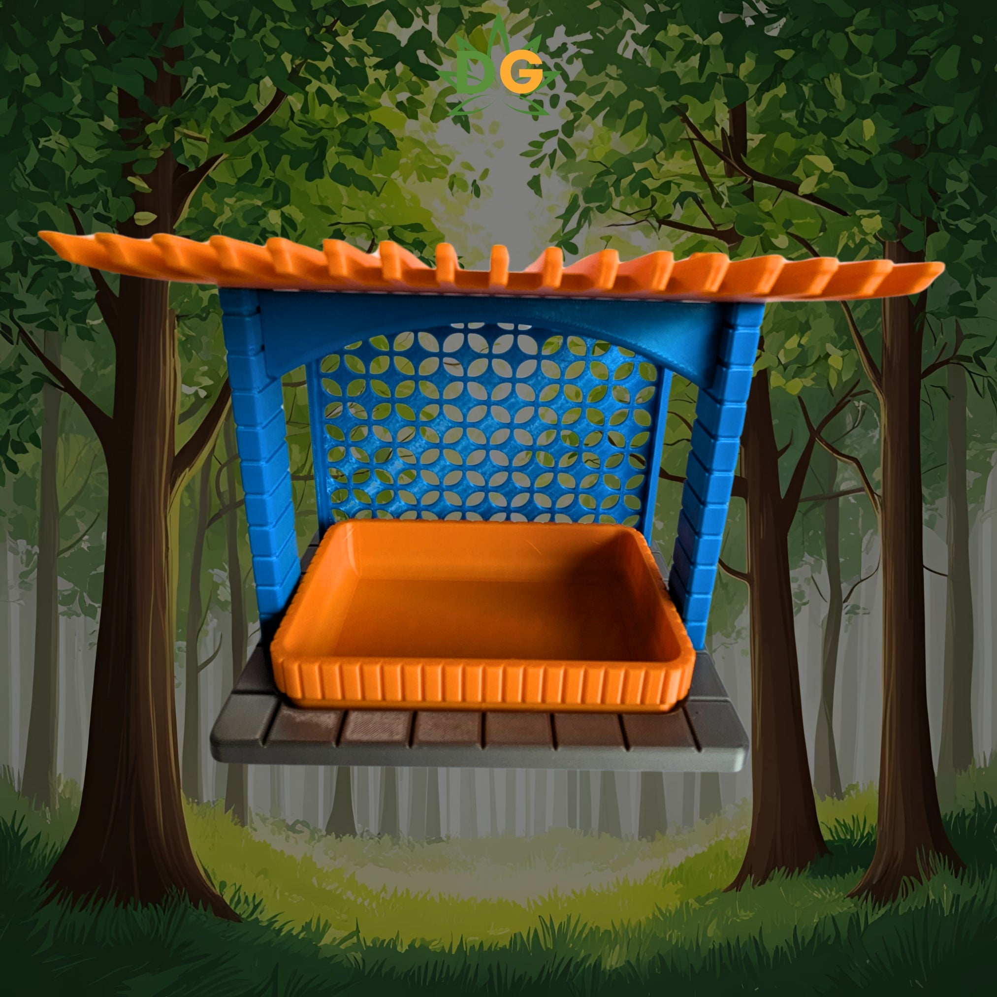 Mid-Century Modern Birdfeeder: Stylish Outdoor Feeding Station