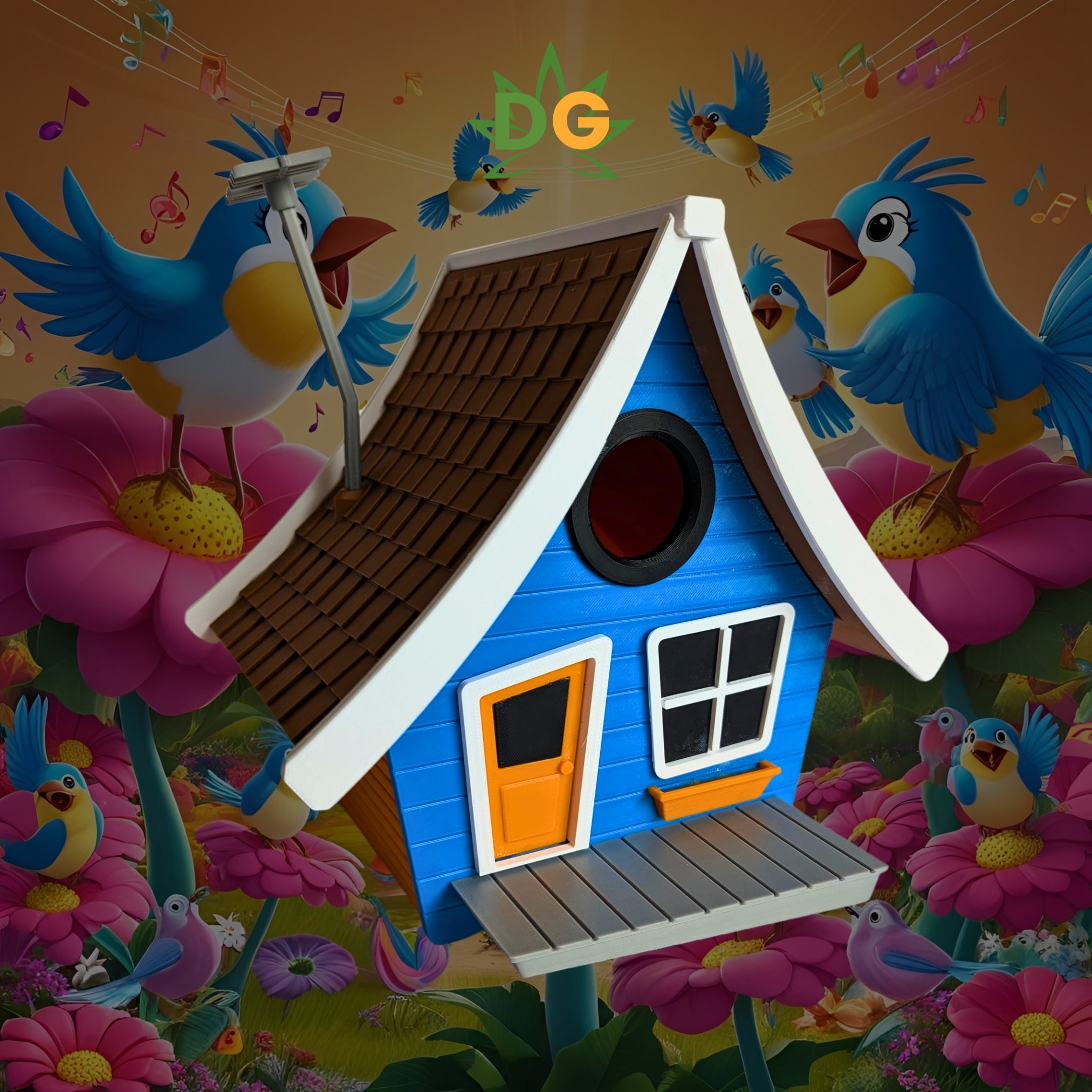 Toon Cottage Birdhouse: An Unconventionally Charming Haven