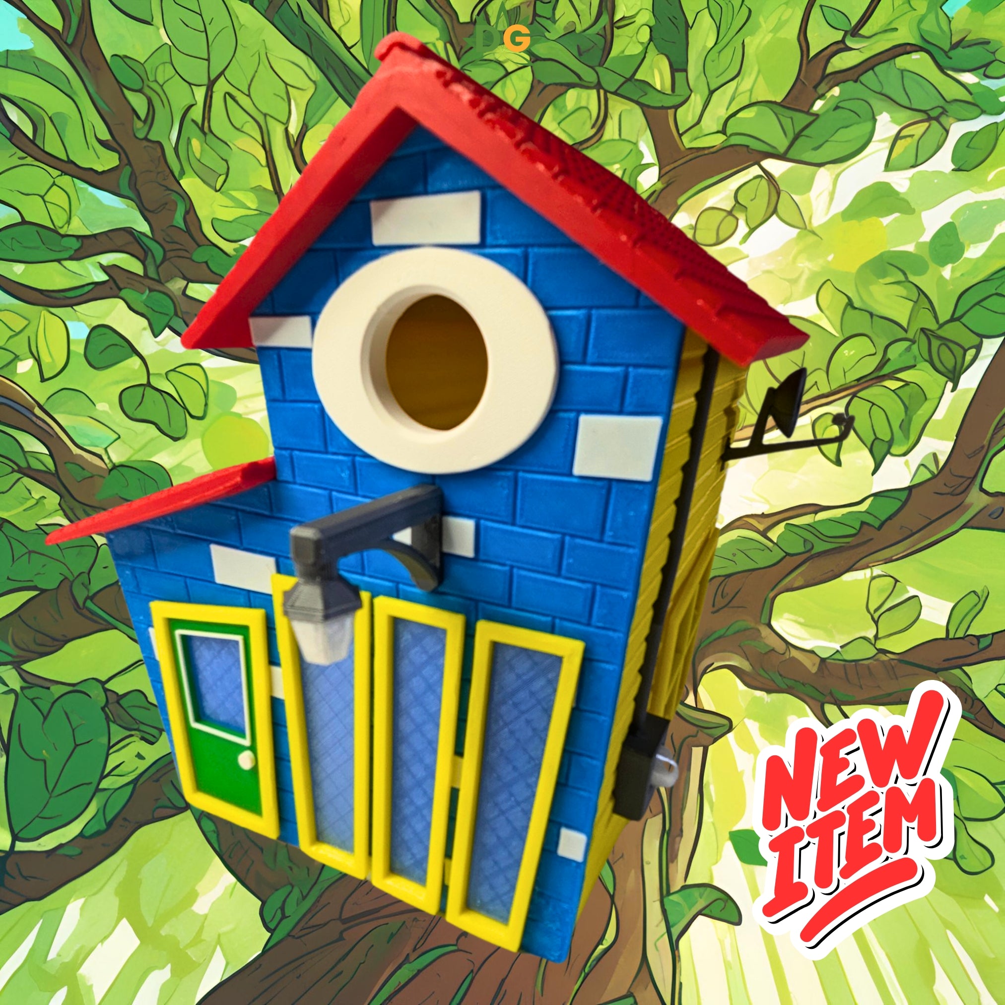 Toon-Tastic Birdhouse – A Playful Perch for Your Feathered Crew