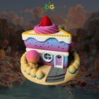 Delicious Cake Slice Fairy House with LED Light