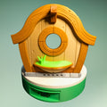A Charming Hobbit Birdhouse Retreat for Your Feathered Friends - Observe Them Closely with Your Blink Camera!