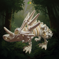 Flexi 3D Printed XL Skeleton Styracosaurus Articulated Fidget Figurine