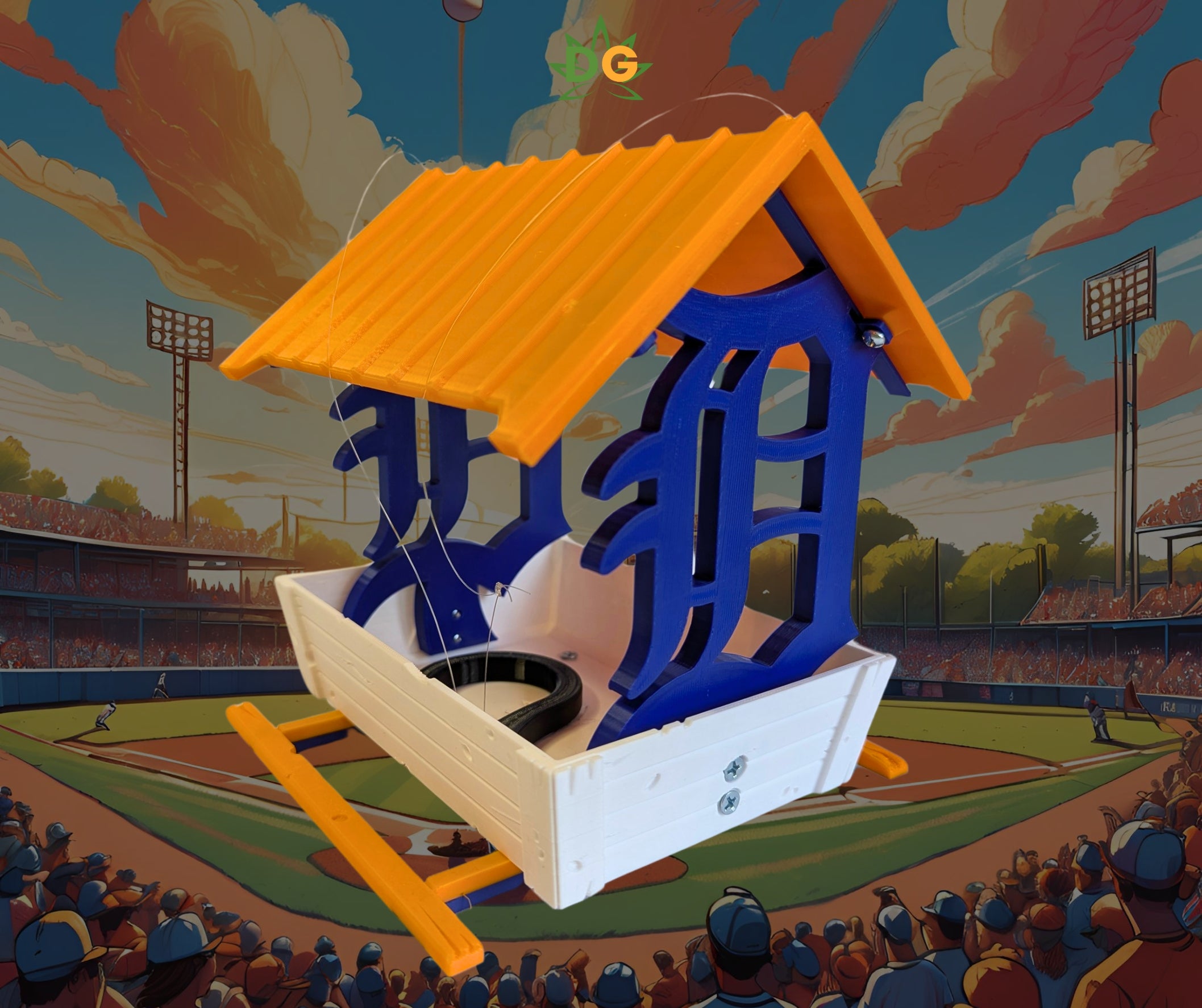 Michigan Sports Themed Countryside Bird Feeder | Outdoor Wildlife Accessory