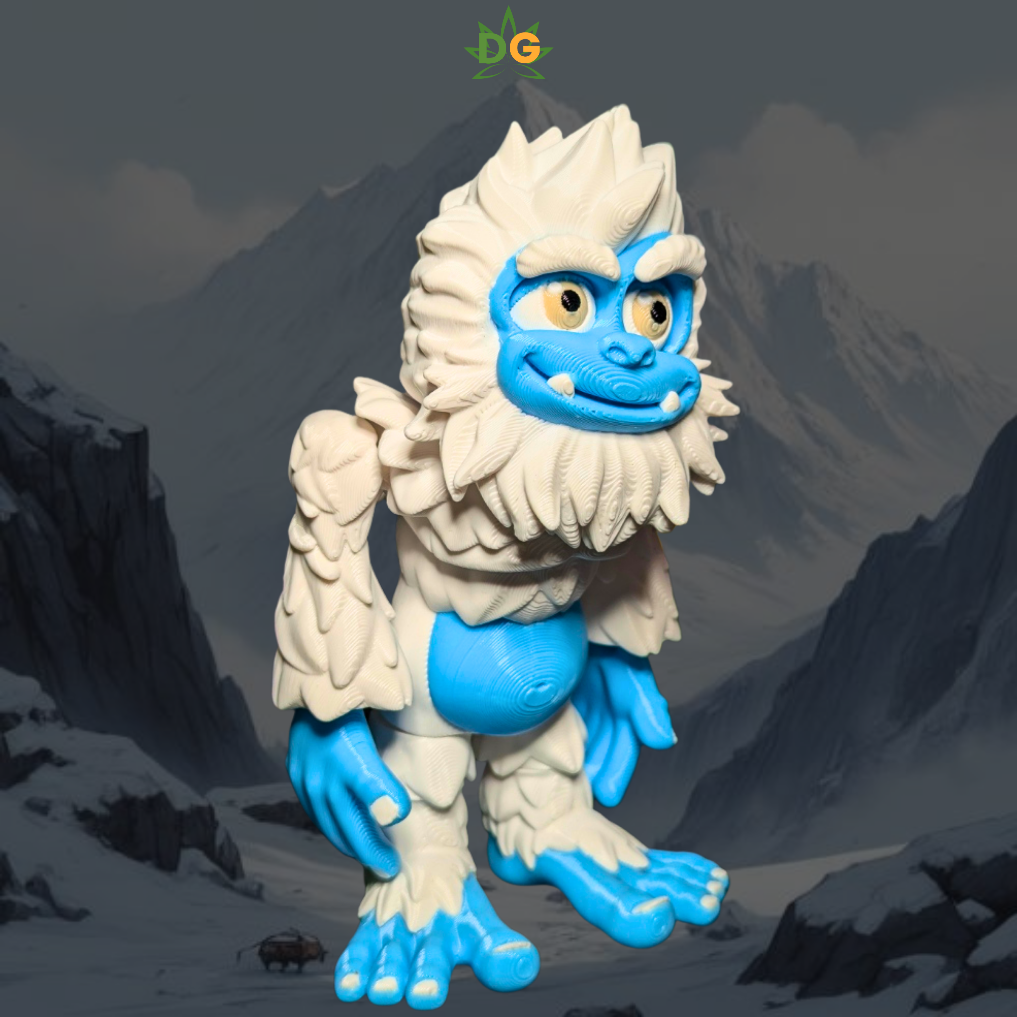 Articulated Friendly Sasquatch & Snow Yeti - 3D Printed Flexi