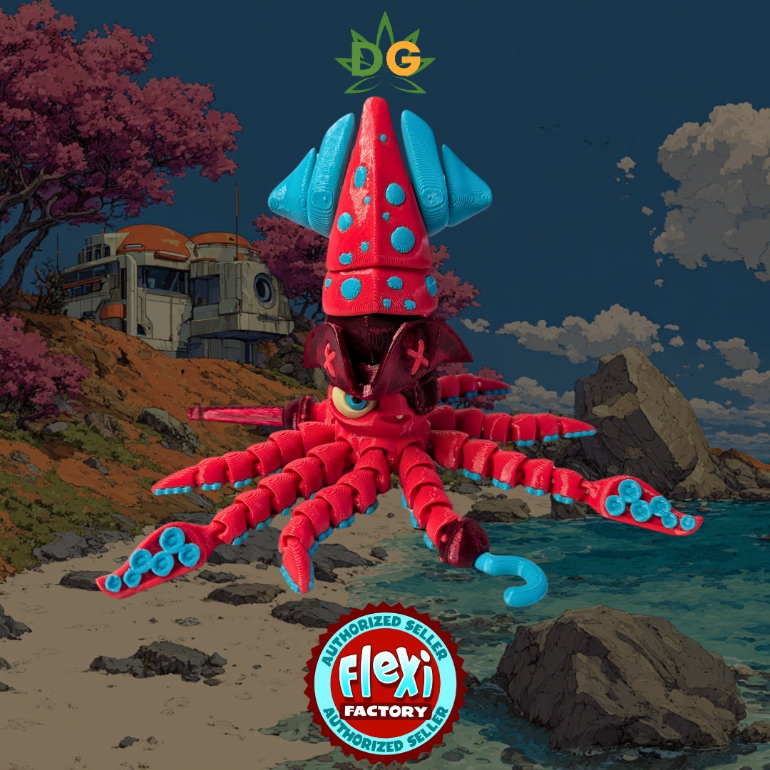 Flexi Factory Pirate & Spotted Squid