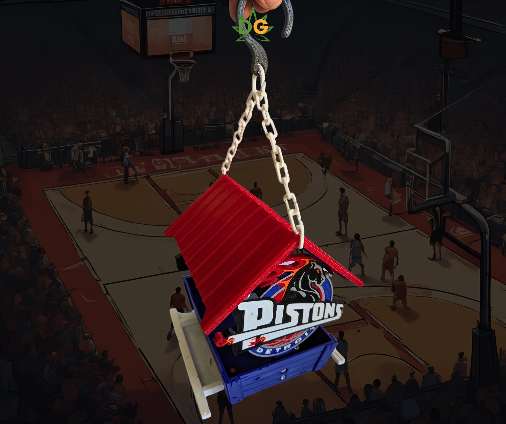 Michigan Sports Themed Countryside Bird Feeder | Outdoor Wildlife Accessory