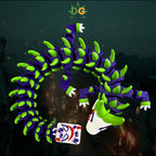 Articulated Villian Jester Dragon Flexi