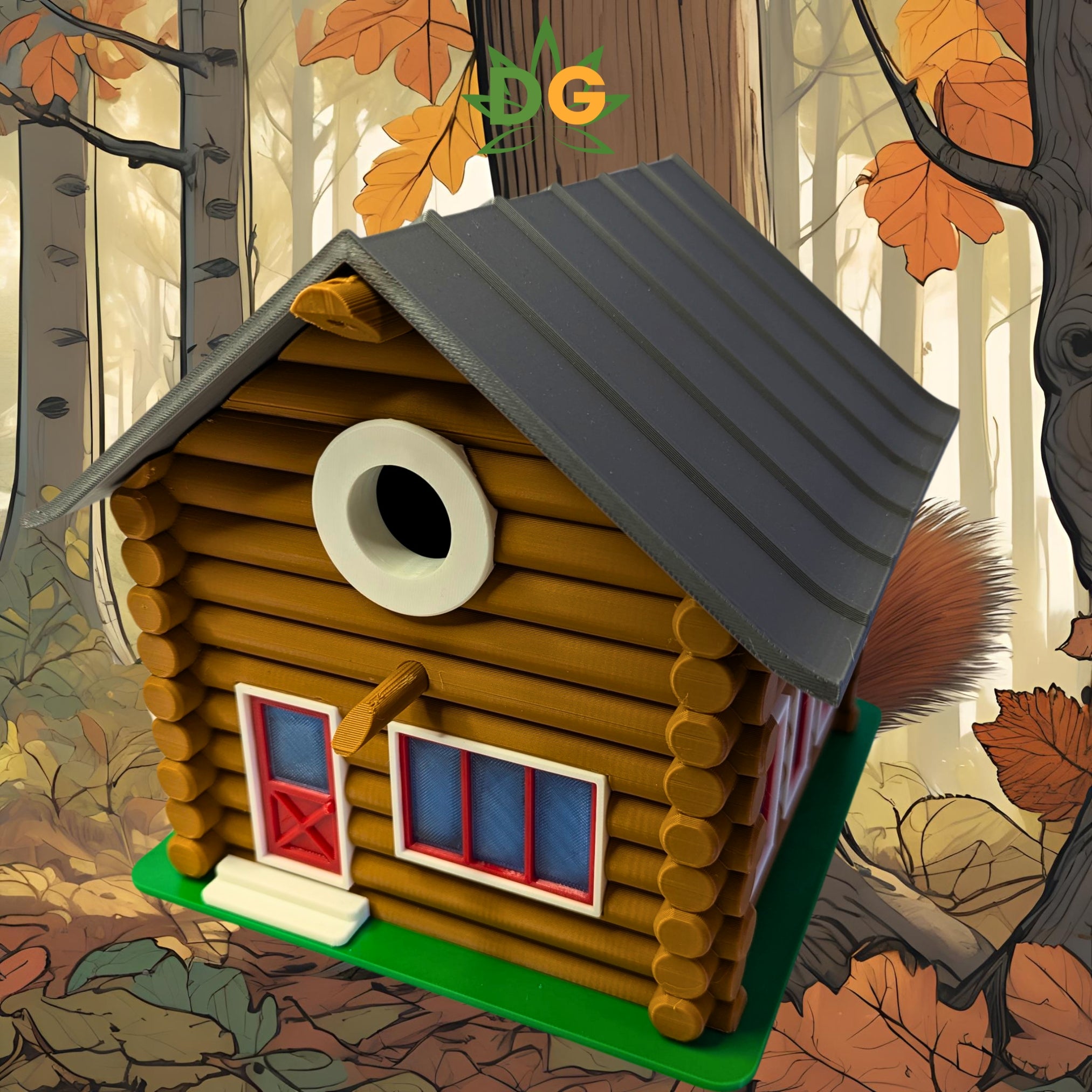 Modern Up north Cottage Birdhouse: Cottage Style, Strong & Weatherproof, Easy Mounting Home Décor for Birds, Garden Art, Outdoor Ornament