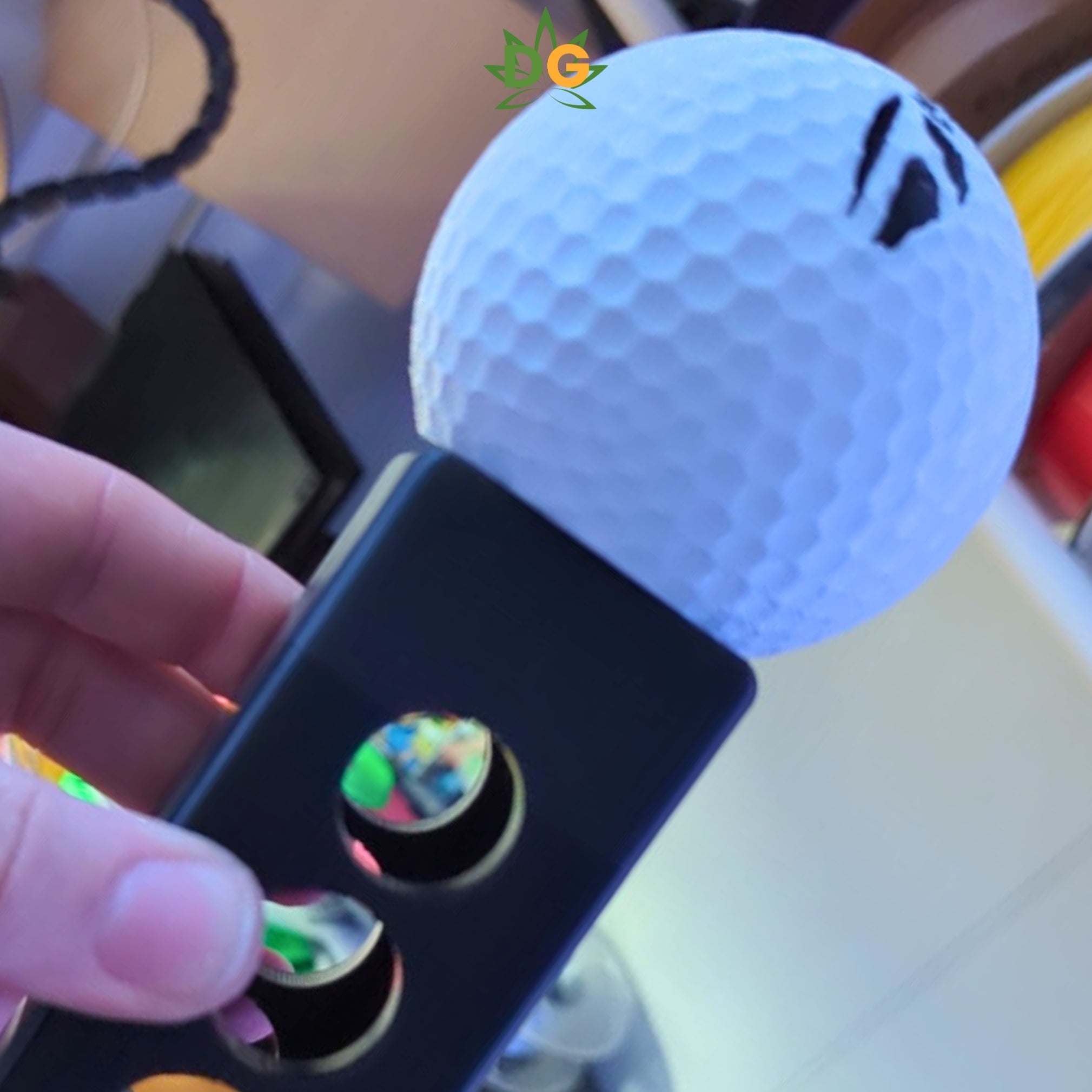 Golfer's Edge: TaylorMade Dimpled Hitch Plug | Durable PETG Vehicle Accessory