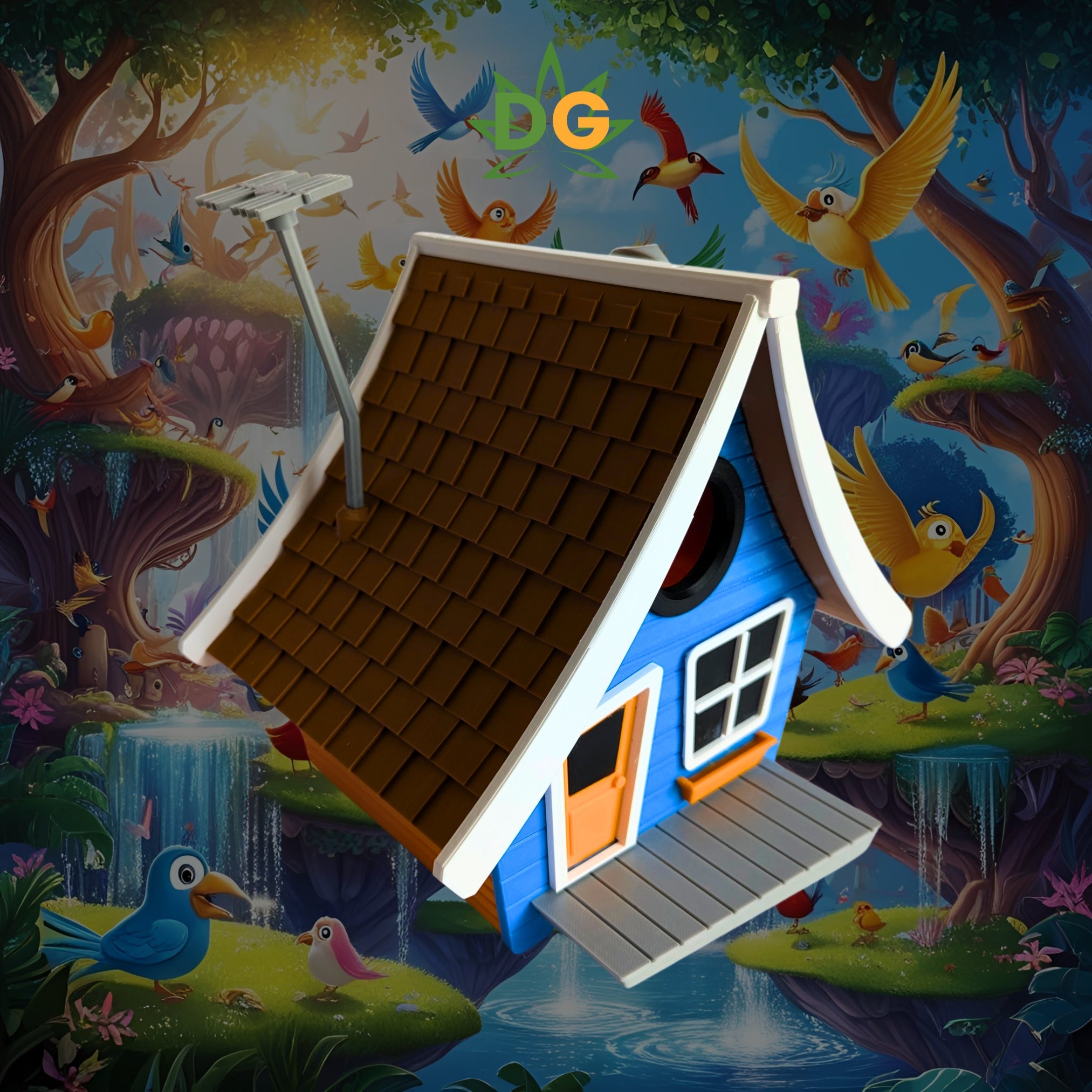Toon Cottage Birdhouse: An Unconventionally Charming Haven
