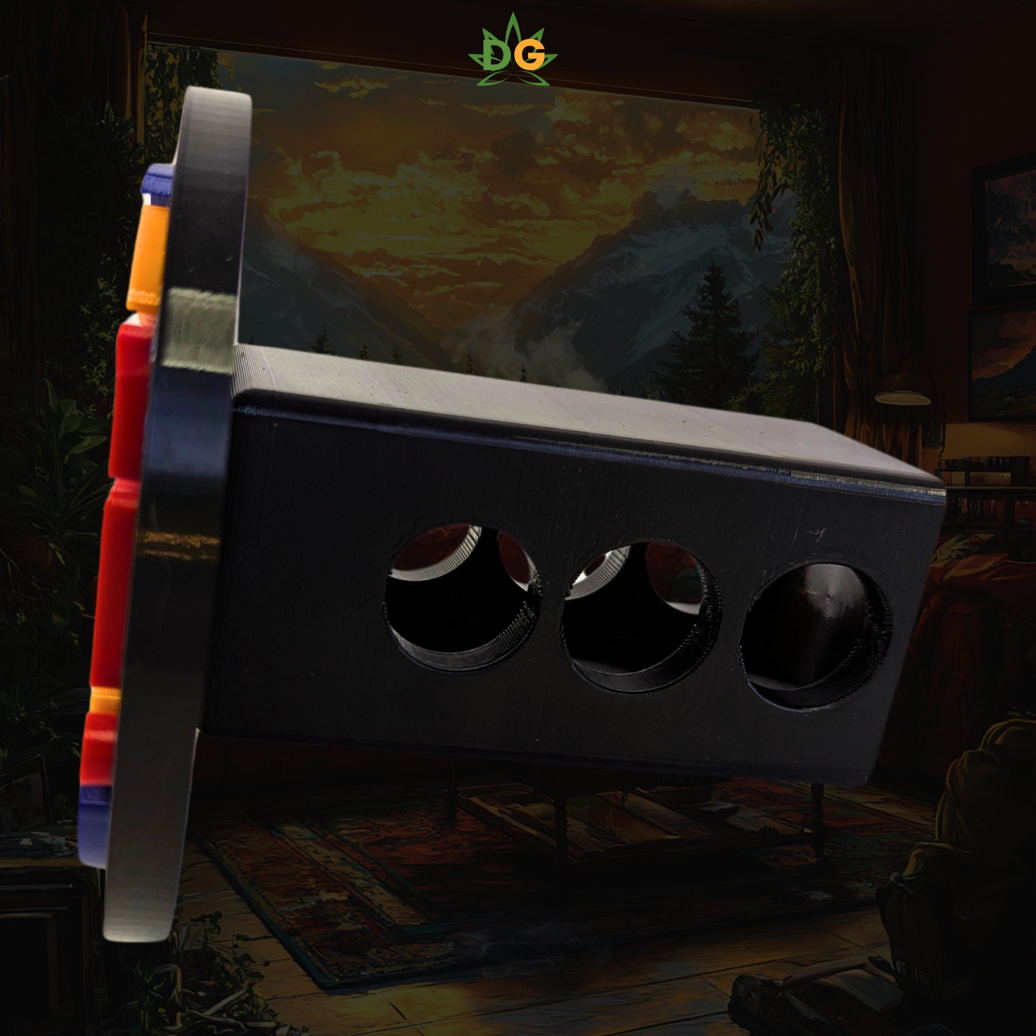 "Burnin' Kush" Trailer Hitch Plug | Premium PETG UV-Resistant Statement Piece