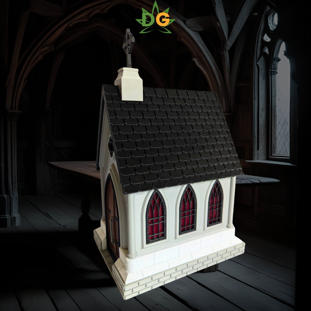 Multi-Purpose Gothic Chapel | Candy Jar | Spooky Decor