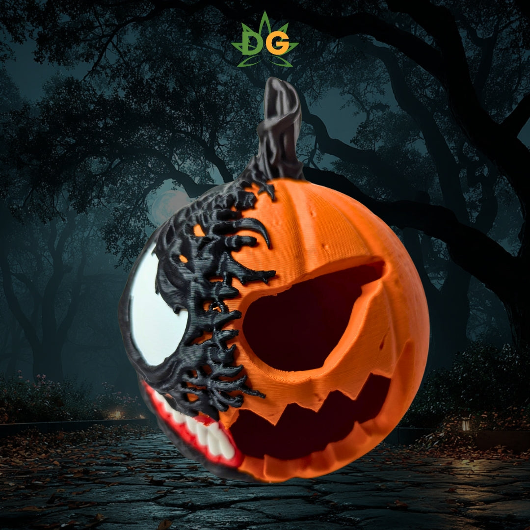 Symbiote Pumpkin Halloween Decoration