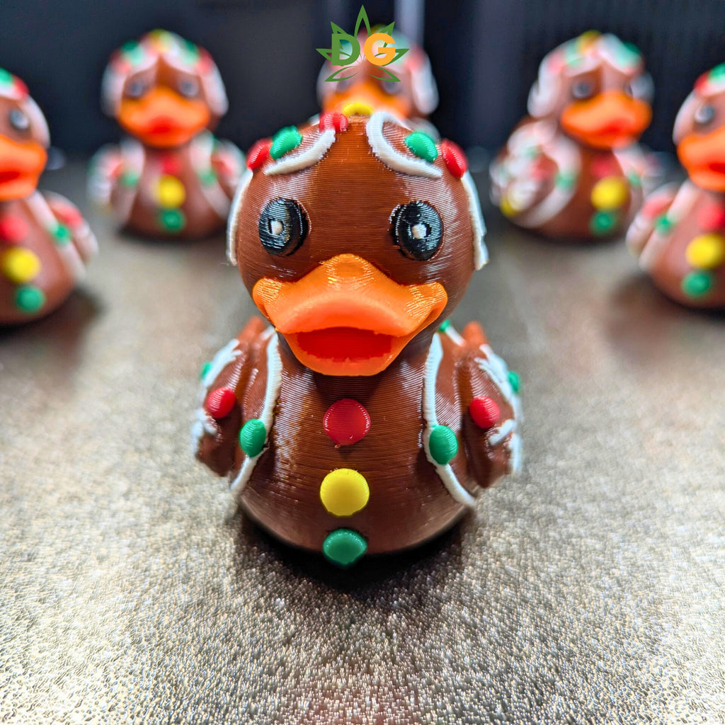 Colorful Gingerbread Duck Companion | Christmas Jeep Accessory