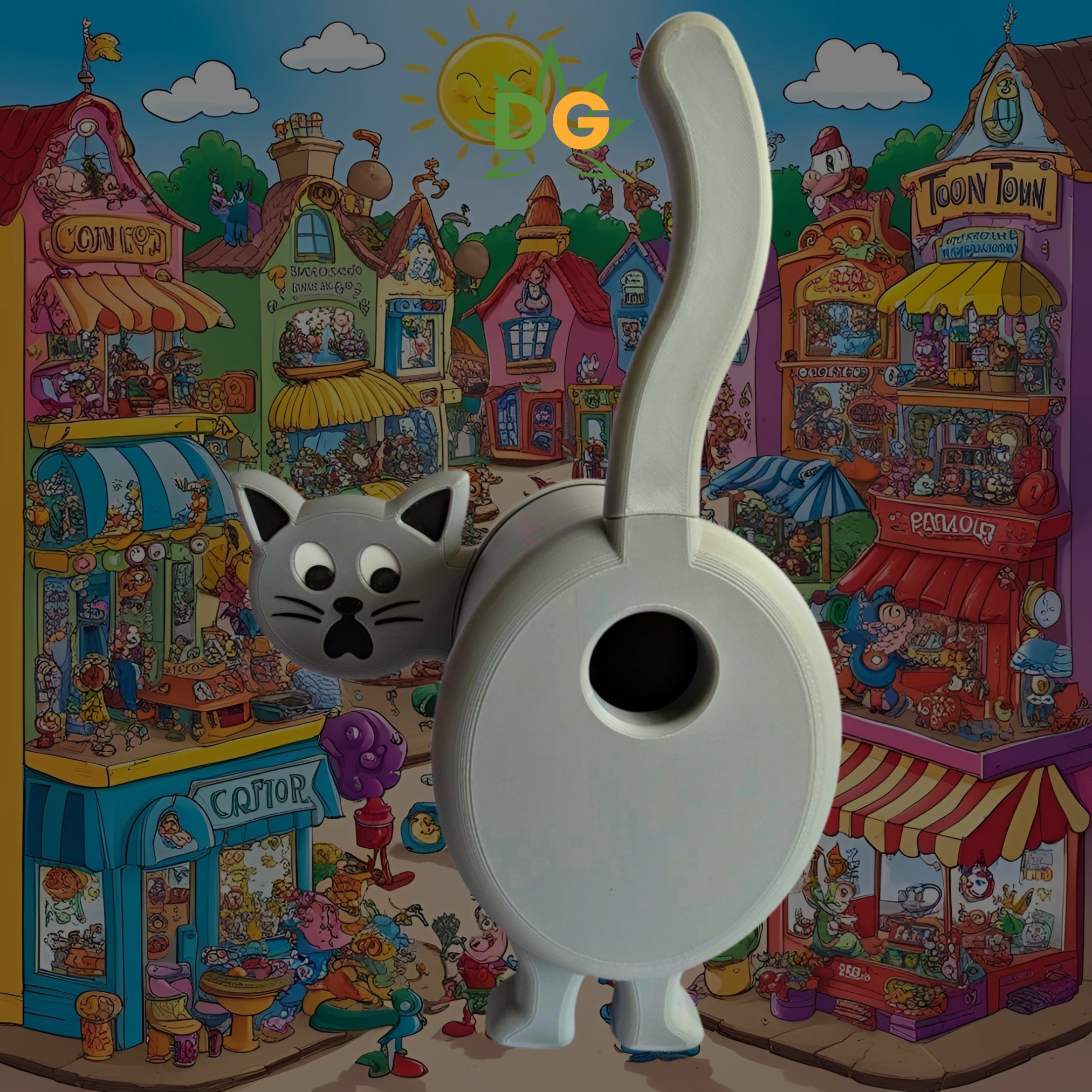 Surprised Cat Bird House: Funny & Cute Decor & Bird Home