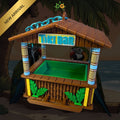 Tropical Oasis Bird Feeder - Miniature Tiki Bar for Your Garden