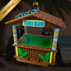 Tropical Oasis Bird Feeder - Miniature Tiki Bar for Your Garden