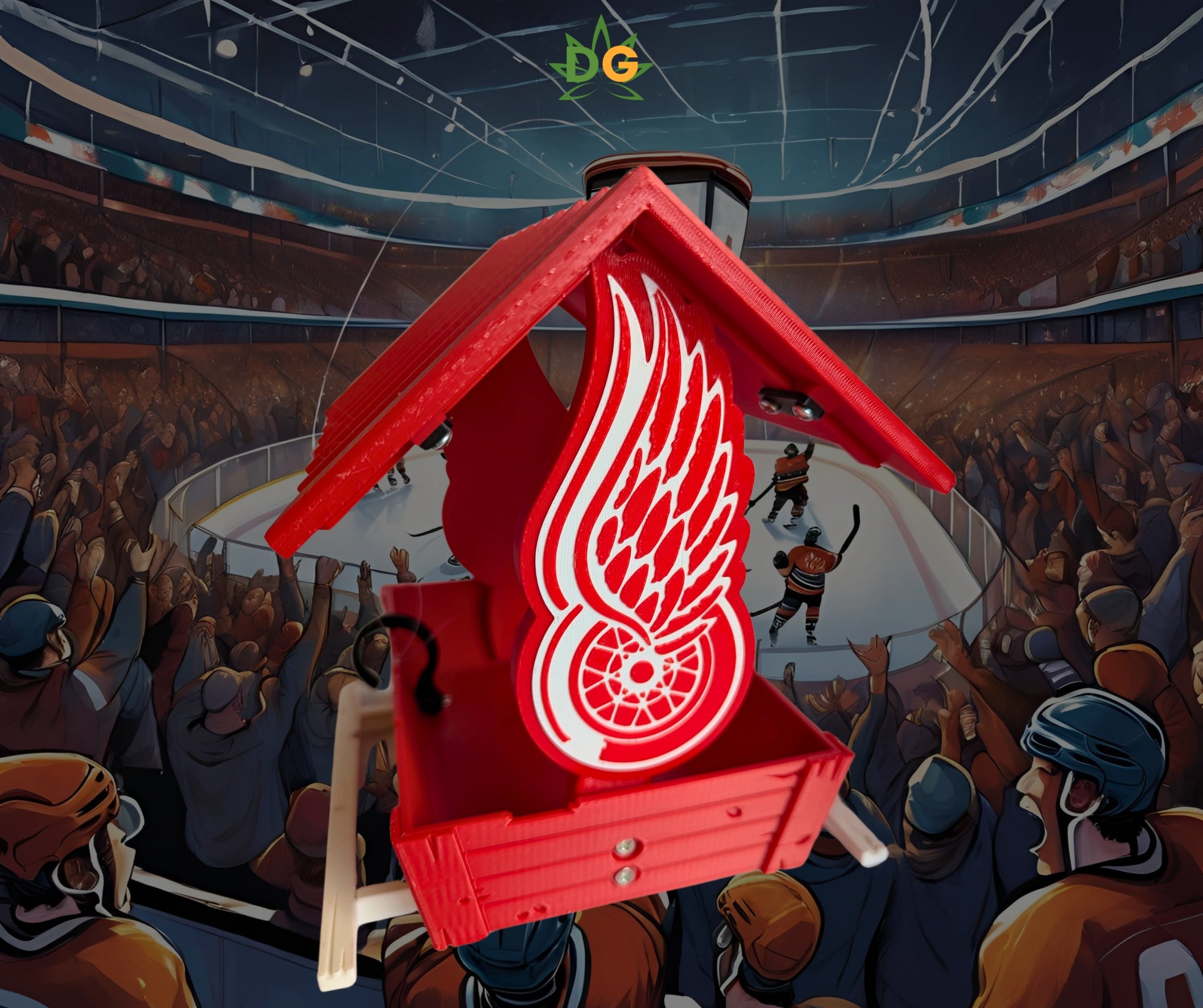 Michigan Sports Themed Countryside Bird Feeder | Outdoor Wildlife Accessory