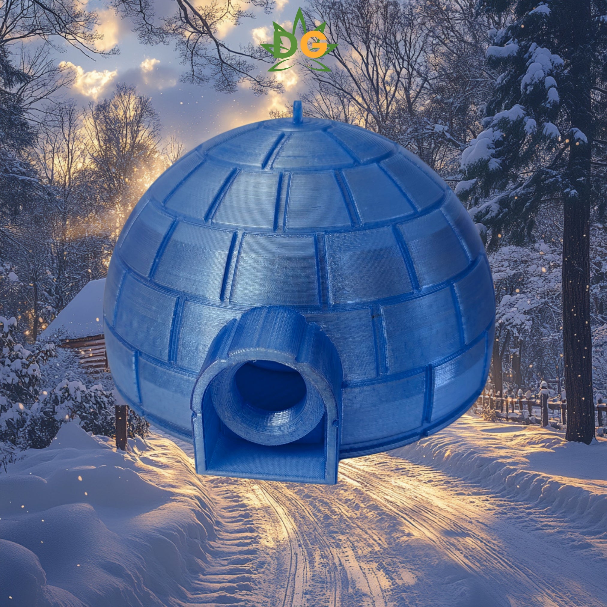 Polar Igloo Bird House - Unique Winter Shelter for Birds, Stylish Outdoor Decor & Cozy Nesting Option