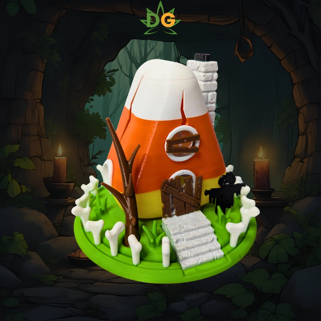 Spooky Candy Corn Cottage Tea Light Decor | Halloween Vibes | Cute gift | Fall Autumn