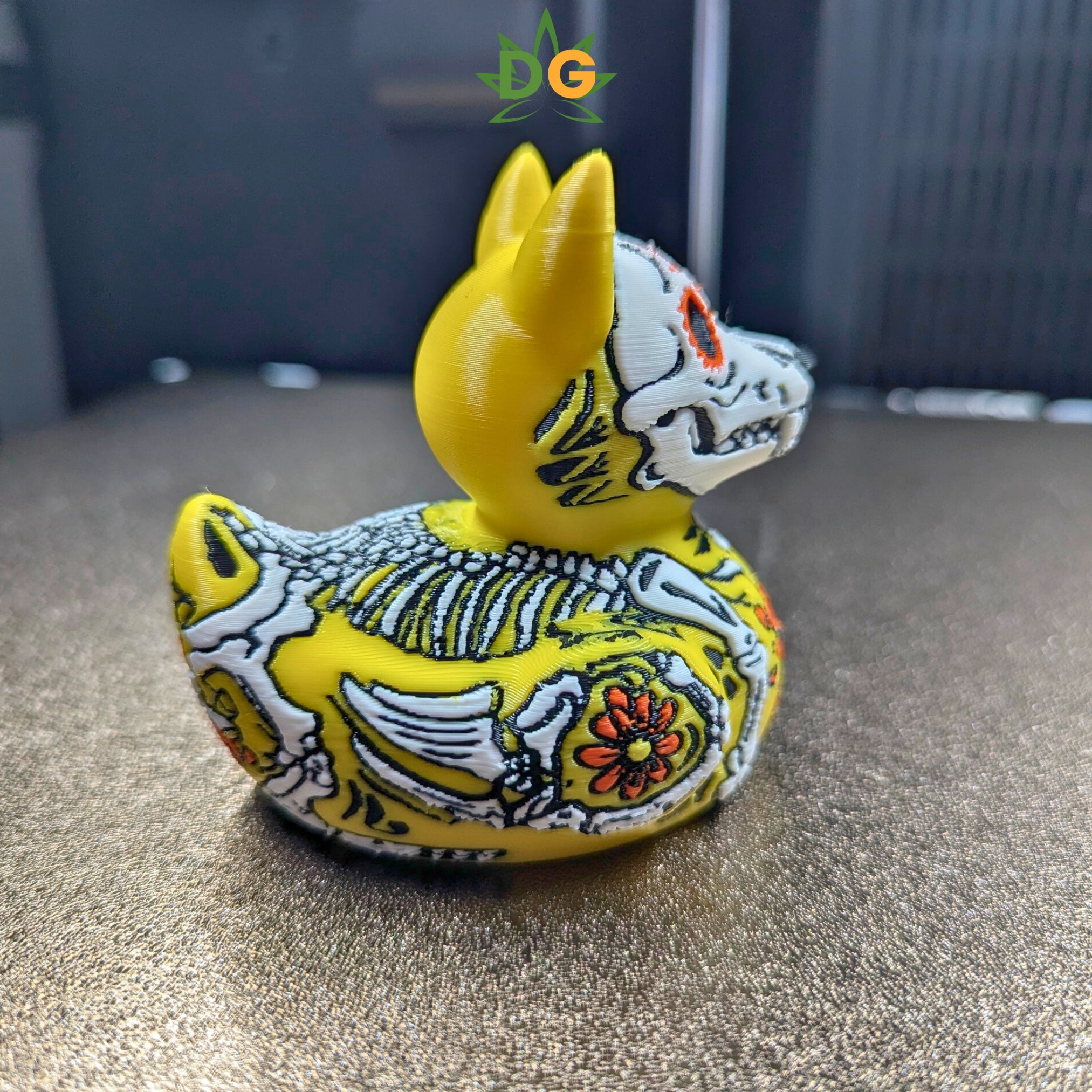 Day of the Dead Wolf Duck | Sugar Skull Jeep Accessory